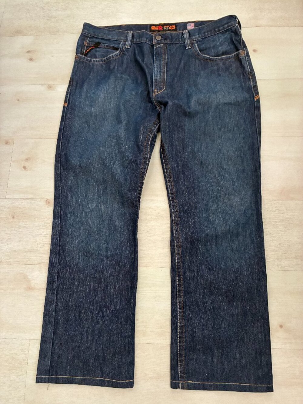Ariat FR M4 Basic Bootcut Work Jeans Dark Wash Shale 10012555 Flame Resist 44W